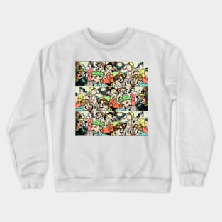 Diverse people at an underground party, each with their own style Crewneck Sweatshirt